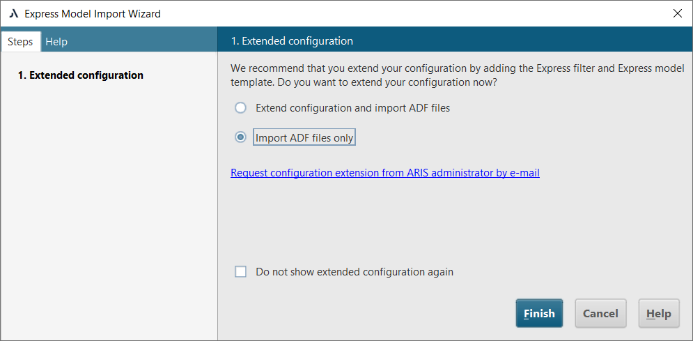 Figure 3. Express Model Import Wizard